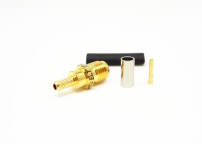 China RG316 Cable SMA Connector Brass Female 50Ω Impedance High Frequency for sale