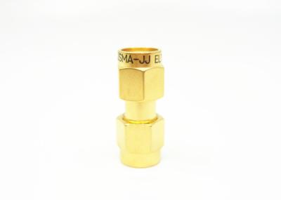 China SMA Male to Male Adapter Gold Plated Brass RF Adapter For Aerospace for sale