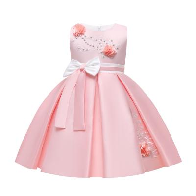 China Autumn Party Girl Kids Clothing Summer Girls Kids Party Dress Sleeveless Hot Saling Dress ZY005 for sale