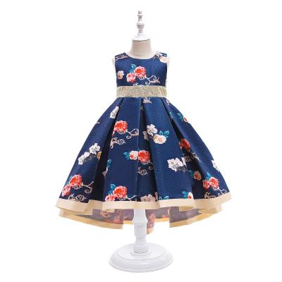 China Hot Sale China Supplier Sleeveless Babies Dress Rose Flower Girl Princess Dresses Wholesale For Wedding 2151 for sale