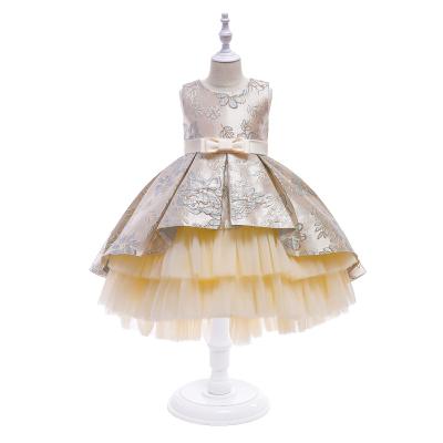 China Sleeveless Princess Flower Girl Dress Tutu Wedding Birthday Party Kids Teenage Kids Prom Dress Designs 2111 for sale