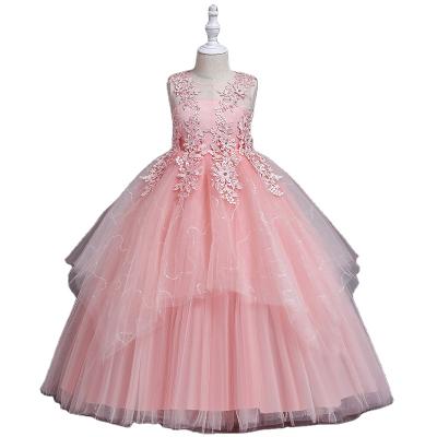 China New Arrival Sleeveless Girls Party Wear Dress Children Wedding Birthday Dresses Teenagers Prom Ball Gowns Flower Girl Dress 1208 for sale