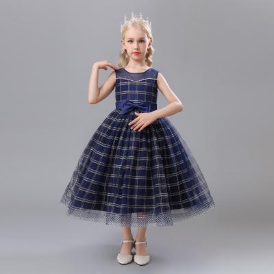 China Long Sleeveless Wholesale Christmas Dress Girl Bridesmaid Princess Dress Party Wedding Evening Dress 2134 for sale