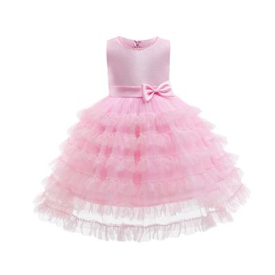 China Customized Sleeveless Girl Dresses Flower Girl Kids Love Flower Girl Little Angel Dresses For Birthday Party HF019 for sale