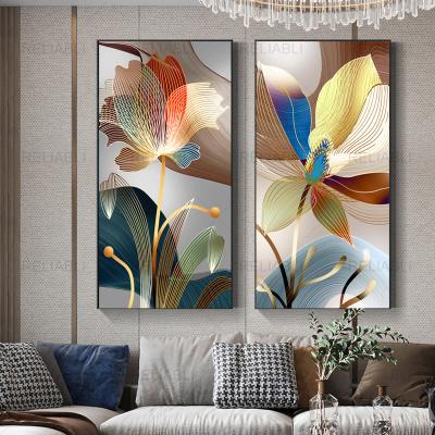 China Nordic Wholesale CREATIVE Abstract Flower Picture Canvas Painting Luxury Modern Posters And Prints Wall Picture For Gallery Home Decor for sale