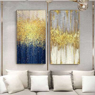 China Wholesale Factory Price Abstract Rich Tree Canvas Painting Wall Art Pictures Posters Living Room Decor Luxury Gold CREATIVE Porch for sale