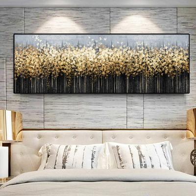 China CREATIVE Abstract Gold Leaf Canvas Tree Gold Butterfly Posters Wall Painting Pictures For Living Room Bedroom Decor Factory Price for sale