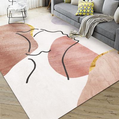 China Non-Slip Modern Design Living Room Polypropylene Custom Carpet Washable Machine Tufted Rug for sale