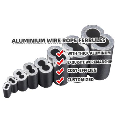 China For High Quality Aluminum Wire Rope Sleeve / Steel Wire Rope Ferrules for sale