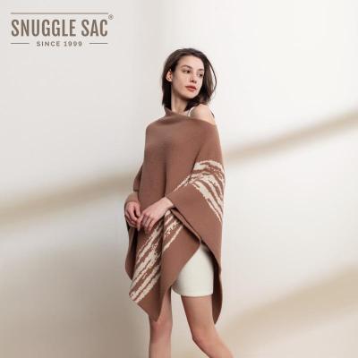 China Anti-wrinkle Hug Bag New Arrival Poncho Sweater Soft Crewneck Ladies Sweater Winter Fancy Shawl for sale