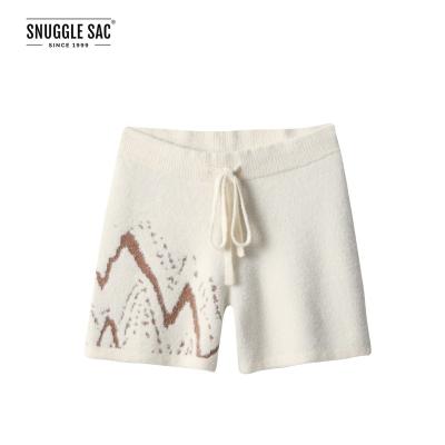 China Anti-Wrinkle Hug Bag Air Feel Knitted Sweater Pants Sexy Ladies Love Yoga Shorts for sale