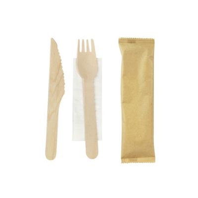 China Disposable& Eco Support Custom Wooden Cutlery Set Wooden Fork And Knife Handle Wooden Spoon for sale