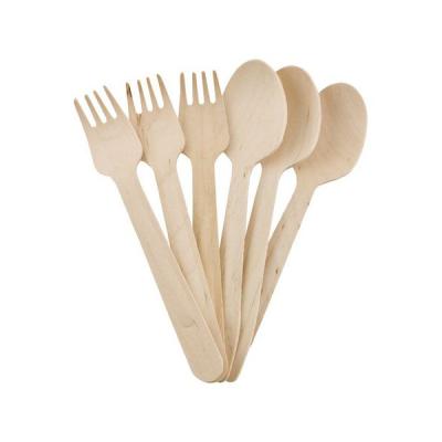 China Disposable& Eco Cutlery Wooden Spoon Fork Mini Spoons Wooden Knife for sale