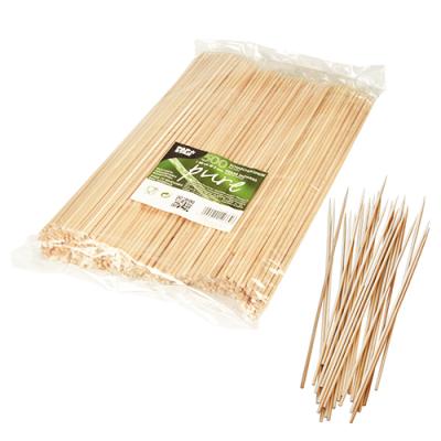 China Easily Cleaned Sterile Bamboo Kebab Stick 40cm Spits For Cooking And Meat Hotpot for sale