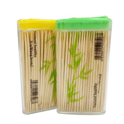 China 65m Disposable Disposable Cornstarch Wooden Toothpicks With Mint for sale