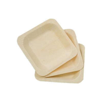 China Disposable Eco Friendly Biodegradable Wooden Tableware Dish For Wholesale for sale