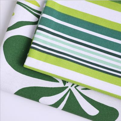 China High Quality Tear-Resistant Green Flower Printed T/C Canvas Fabric Home Textile Fabric For Bags for sale