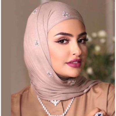 China New Design Malaysia Cotton Ironed Diamond Head Women's Cotton Ironed Muslim Scarf For Women Tank Top Hijab Scarf Shawls for sale