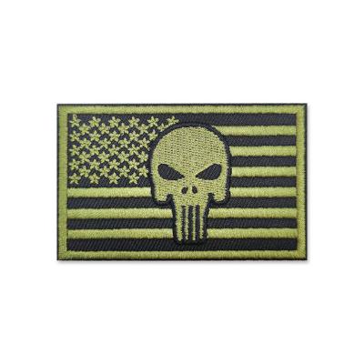 China Other Moderate Multicam USA American Flag Patch Iron On Embroidered Tactical Military Patches Army Armband Embroidery Patches for sale