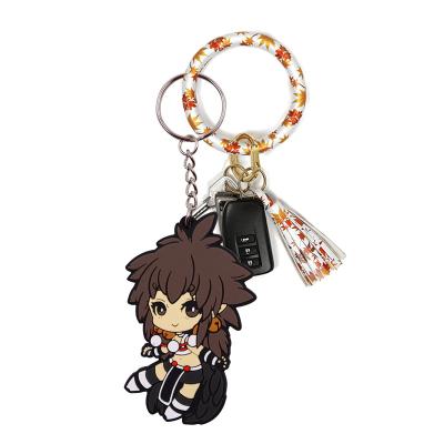 China Custom Custom Custom Anime Logo Kawaii Keychains Pvc 3D Rubber Key Chains Wholesale Key Chains for sale