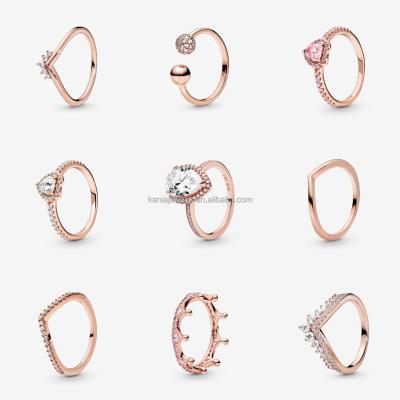 China Hot Selling High Quality Rings Pandoraer Jewelry Charm Gift Sterling Silver Ring For Women New Arrival Fashion FASHION 925 for sale