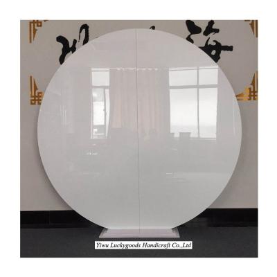 China Acrylic White Round Cake Stand Display Table LS20191205-36 Backrop For Wedding Decorations for sale