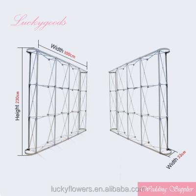 China Easy Assembly High Quality Aluminum Alloy Wedding Display Racks For Artificial Flower Walls for sale