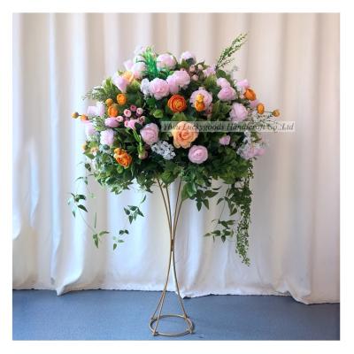 China Wedding table centerpiece LFB1519-13 artificial rose flower ball for wedding table flower decoration for sale