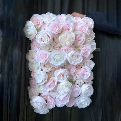 China LFB1584 Purple Rose Panel High Quality Variety Mounted Panel For Wedding Flower Wall for sale