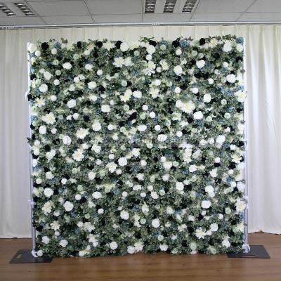 China LFB1322 Wedding Party Roll Up Flower Wall To Wedding Photo Backdrop for sale