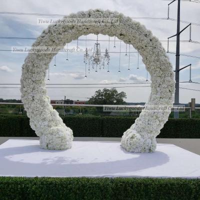 China LFB984 Green Vertical Plant New Wall Style Artificial Flower Arches Colorful Flower Wedding Backdrop for sale