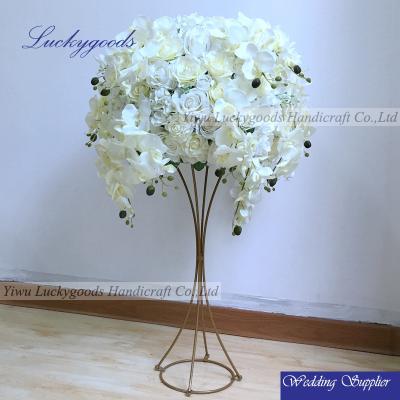 China wedding banquet wedding table centerpiece decoration 20inch ivory wedding flower centerpiece LFB673 for sale