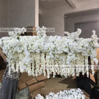 China Eco-friendly Plant Wall Decoration 2m Artificial Flower Vines Artificial Silk Wedding for sale