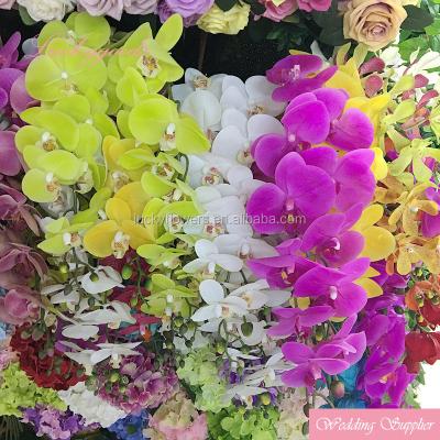 China Touch Natural Quality Hot Selling Popular Latex Decorative Artificial Orchids for sale