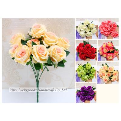 China Durable LFR055 9 Heads Mounted Flower Bouquet For Wedding Table Centerpiece for sale