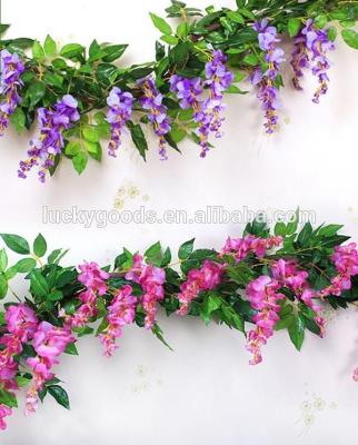 China LLV064 Latest Design 2m Wedding Decoration Artificial Wisteria Vines For Sale for sale