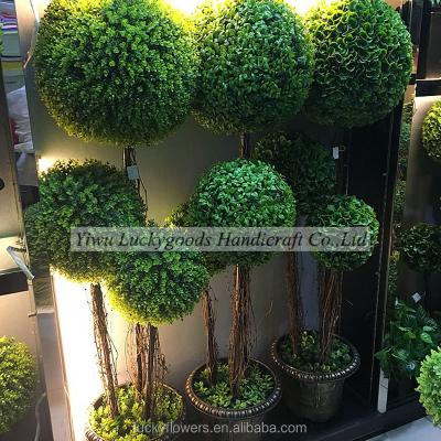 China Real Touch PJ499 Artificial Ball Tree Outdoor Green Plants Wholesale for sale