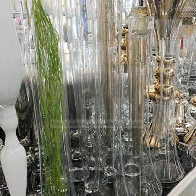 China Home Decoration Top Selling Wedding Centerpiece Unique Design Crystal Vase With Many Colors for sale