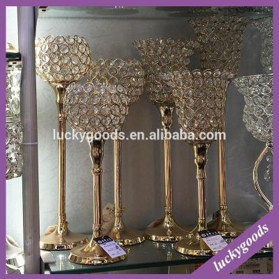 China Gold centerpiece stand LDJ529 wedding event decoration gold centerpiece stand for sale for sale