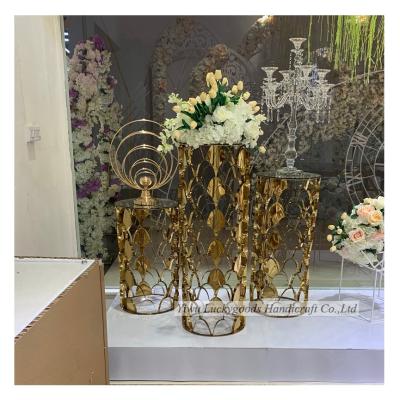 China Birthday Party Decorations LDJ1182 Wedding Party Decoration Cake Stand Stainless for sale