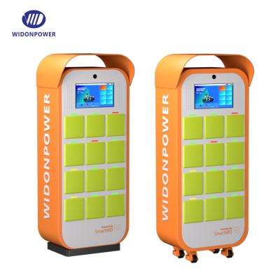 China Steel Battery Swapping Station QR Code Swap Battery Station For Rickshaw for sale