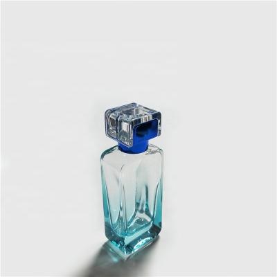 China Cosmetic Luxury Perfume Empty Colored Glass Bottle , Color Glass Perfume Bottles 100ml for sale