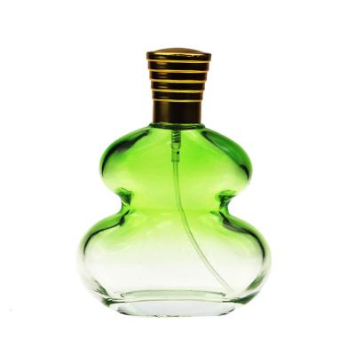 China 110ml Gourd Shape Glass Cosmetic Perfume Bottles for sale