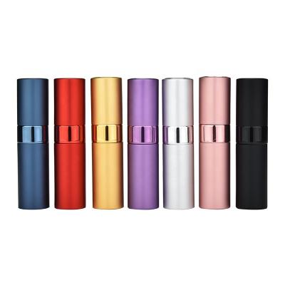 China 15ml Empty Cosmetic Sample Glass Refillable Vials Mini Pocket Lipstick Unique Shape Perfume Spray Bottle Wholesale for sale