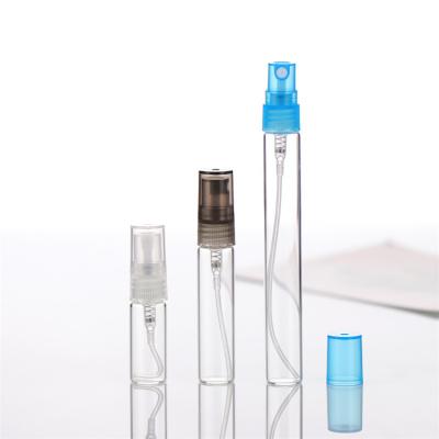 China Mini 2ml 3ml 5ml 8ml 10ml Cosmetic Empty Transparent Perfume Sprayer Mini Mist Spray Glass Bottles Colorful for sale