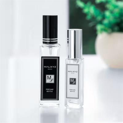 China 10 15ml Cosmetic Refillable Empty Perfume Bottle Spray Glass Packaging With Black Gold Silver Pump 10ml 15ml for sale