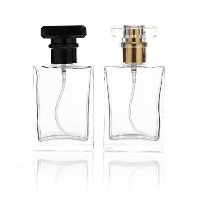 China Cosmetic Customized Luxury Cosmetics 30ml Empty Refillable Square Premium Perfume Pump Mist Spray Bottles 30ml for sale