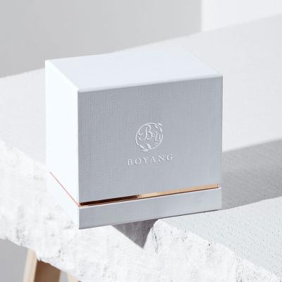 China Recyclable Wholesale Rigid Paper Perfume Packaging Cosmetic Box Custom Printing Cardboard Luxury Elegant Perfume Box for sale