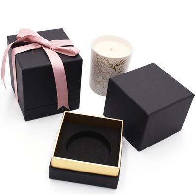 China Recyclable High Quality Luxury Decorated Candle Jars Gift Packaging Boxes for sale