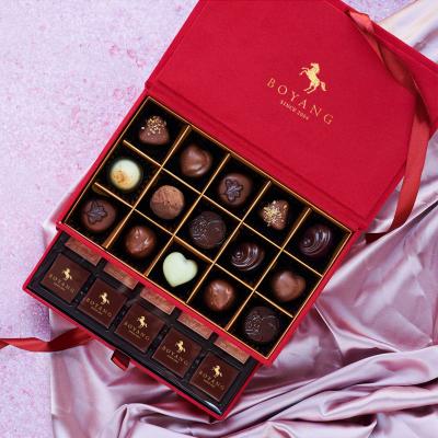 China Manufacturer Custom Logo Printed Truffle Bonbon Wrapping Gift Chocolate Candy Recyclable Luxury Paper Packaging Boxes for sale